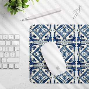 Mittelmeer-Fliesen, Portugal, Azulejo, Majolica Mousepad