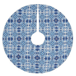 Mittelmeer-Fliesen, Portugal, Azulejo, Majolica Polyester Weihnachtsbaumdecke