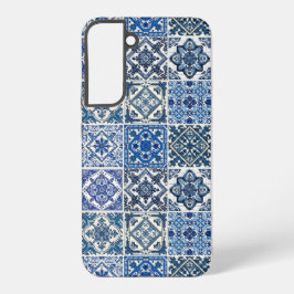 Mittelmeer-Fliesen, Portugal, Azulejo, Majolica Samsung Galaxy Hülle