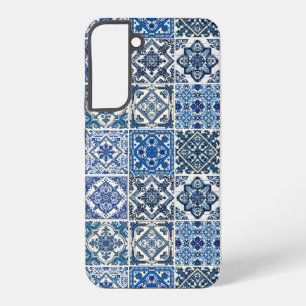 Mittelmeer-Fliesen, Portugal, Azulejo, Majolica Samsung Galaxy Hülle