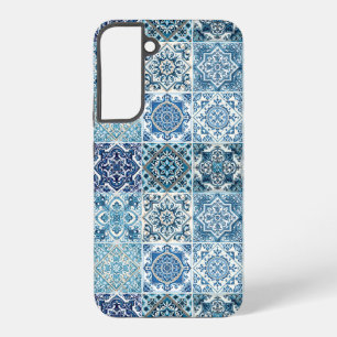 Mittelmeer-Fliesen, Portugal, Azulejo, Majolica Samsung Galaxy Hülle