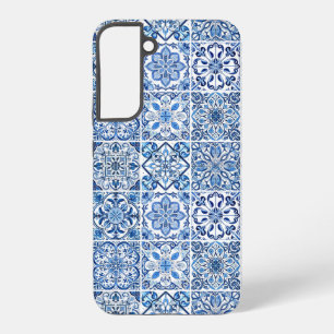 Mittelmeer-Fliesen, Portugal, Azulejo, Majolica Samsung Galaxy Hülle