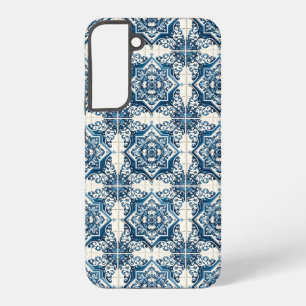 Mittelmeer-Fliesen, Portugal, Azulejo, Majolica Samsung Galaxy Hülle