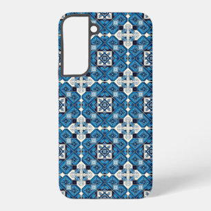 Mittelmeer-Fliesen, Portugal, Azulejo, Majolica Samsung Galaxy Hülle