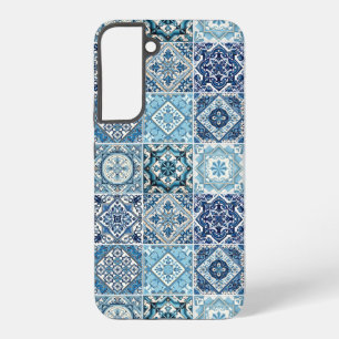 Mittelmeer-Fliesen, Portugal, Azulejo, Majolica Samsung Galaxy Hülle