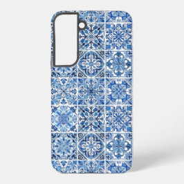 Mittelmeer-Fliesen, Portugal, Azulejo, Majolica Samsung Galaxy Hülle