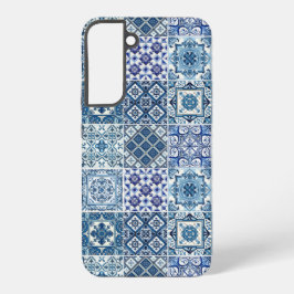 Mittelmeer-Fliesen, Portugal, Azulejo, Majolica Samsung Galaxy Hülle