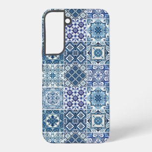 Mittelmeer-Fliesen, Portugal, Azulejo, Majolica Samsung Galaxy Hülle