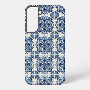 Mittelmeer-Fliesen, Portugal, Azulejo, Majolica Samsung Galaxy Hülle