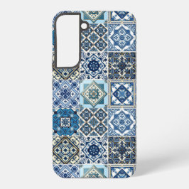 Mittelmeer-Fliesen, Portugal, Azulejo, Majolica Samsung Galaxy Hülle