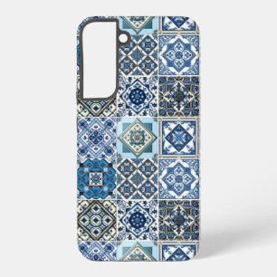 Mittelmeer-Fliesen, Portugal, Azulejo, Majolica Samsung Galaxy Hülle