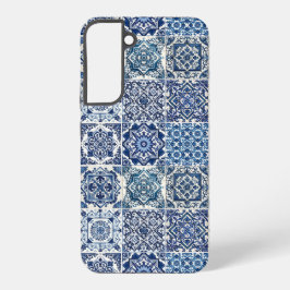 Mittelmeer-Fliesen, Portugal, Azulejo, Majolica Samsung Galaxy Hülle