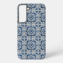 Mittelmeer-Fliesen, Portugal, Azulejo, Majolica Samsung Galaxy Hülle