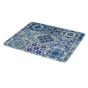 Mittelmeer-Fliesen, Portugal, Azulejo, Majolica Schneidebrett