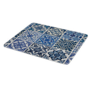 Mittelmeer-Fliesen, Portugal, Azulejo, Majolica Schneidebrett