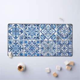 Mittelmeer-Fliesen, Portugal, Azulejo, Majolica Schreibtischunterlage