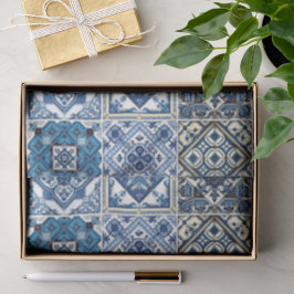 Mittelmeer-Fliesen, Portugal, Azulejo, Majolica Seidenpapier