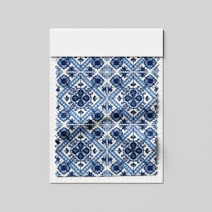 Mittelmeer-Fliesen, Portugal, Azulejo, Majolica Stoff