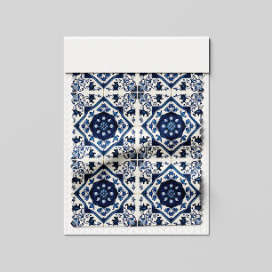 Mittelmeer-Fliesen, Portugal, Azulejo, Majolica Stoff