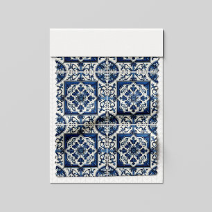 Mittelmeer-Fliesen, Portugal, Azulejo, Majolica Stoff