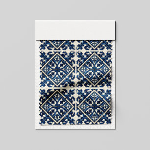 Mittelmeer-Fliesen, Portugal, Azulejo, Majolica Stoff