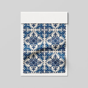 Mittelmeer-Fliesen, Portugal, Azulejo, Majolica Stoff