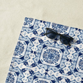Mittelmeer-Fliesen, Portugal, Azulejo, Majolica Strandtuch