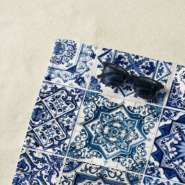 Mittelmeer-Fliesen, Portugal, Azulejo, Majolica Strandtuch