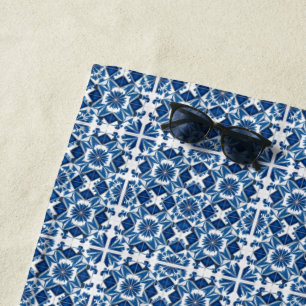 Mittelmeer-Fliesen, Portugal, Azulejo, Majolica Strandtuch
