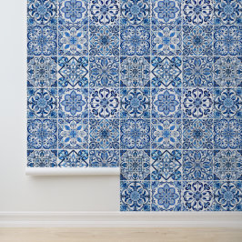Mittelmeer-Fliesen, Portugal, Azulejo, Majolica Tapete