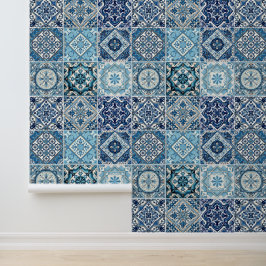 Mittelmeer-Fliesen, Portugal, Azulejo, Majolica Tapete