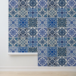 Mittelmeer-Fliesen, Portugal, Azulejo, Majolica Tapete