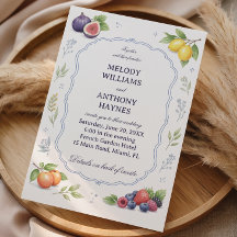 Mittelmeer-Frucht-Blumen-Elegantes Hochzeit