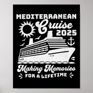 Mittelmeer-Kreuzfahrt 2025 passende Familiengruppe Poster