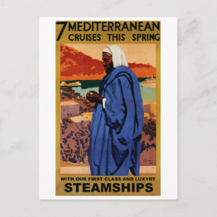 Mittelmeer-Kreuzfahrten mit Oversea-Dampfern Postkarte