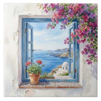 Mittelmeer-Küstenfenster  Fliese
