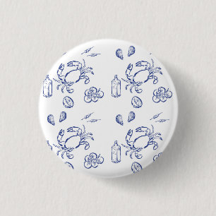 Mittelmeer-Lebensumriss Button