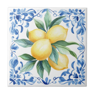 Mittelmeer Lemon Blue Fliese