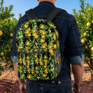 Mittelmeer-Limonen-Baby-Essentials Bedruckter Rucksack