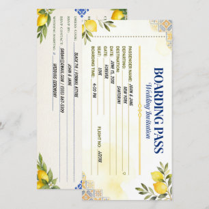 Mittelmeer-Limonen-Boarding-Pass-Hochzeit Save The Date