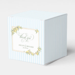 Mittelmeer-Limonen-Küstenstreifen-Hochzeit Geschenkschachtel