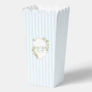 Mittelmeer-Limonen-Wappen-Hochzeitspopcorn Geschenkschachtel