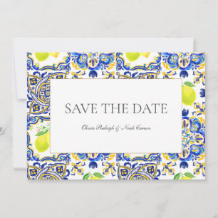 Mittelmeer-Limonie Hochzeitseinladung zur Vorabanz Save The Date