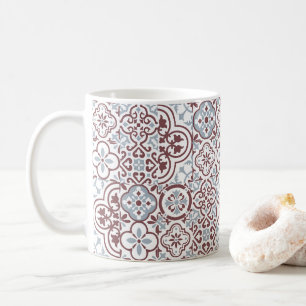 Mittelmeer-Marokkanisches Fliesenmuster Kaffeetasse