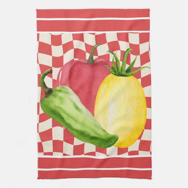 Mittelmeer Mix & Matchküche Geschirrtuch (Vertikal)