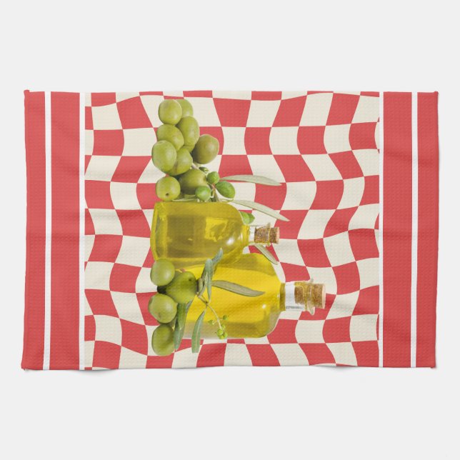 Mittelmeer Mix & Matchküche Geschirrtuch (Horizontal)