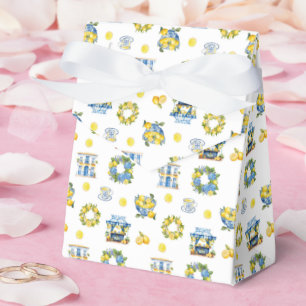 Mittelmeer Sommerlemon Muster Geschenkschachtel