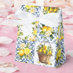 Mittelmeer Sommerlemon Muster Geschenkschachtel