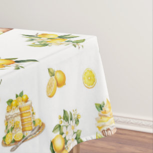 Mittelmeer Sommerlemon Muster Tischdecke
