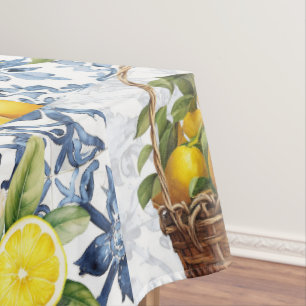 Mittelmeer Sommerlemon Muster Tischdecke